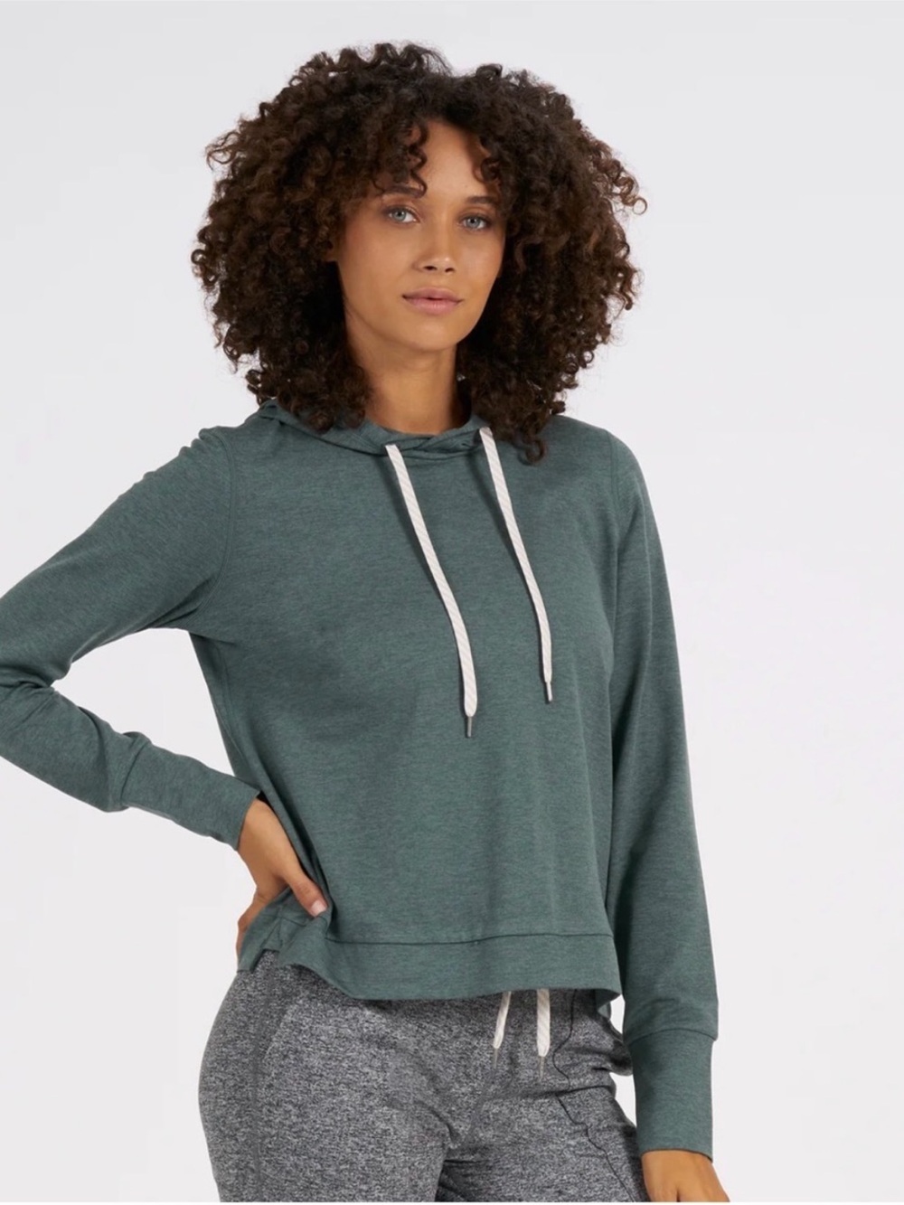 Vuori Green Dream Knit Hoodie